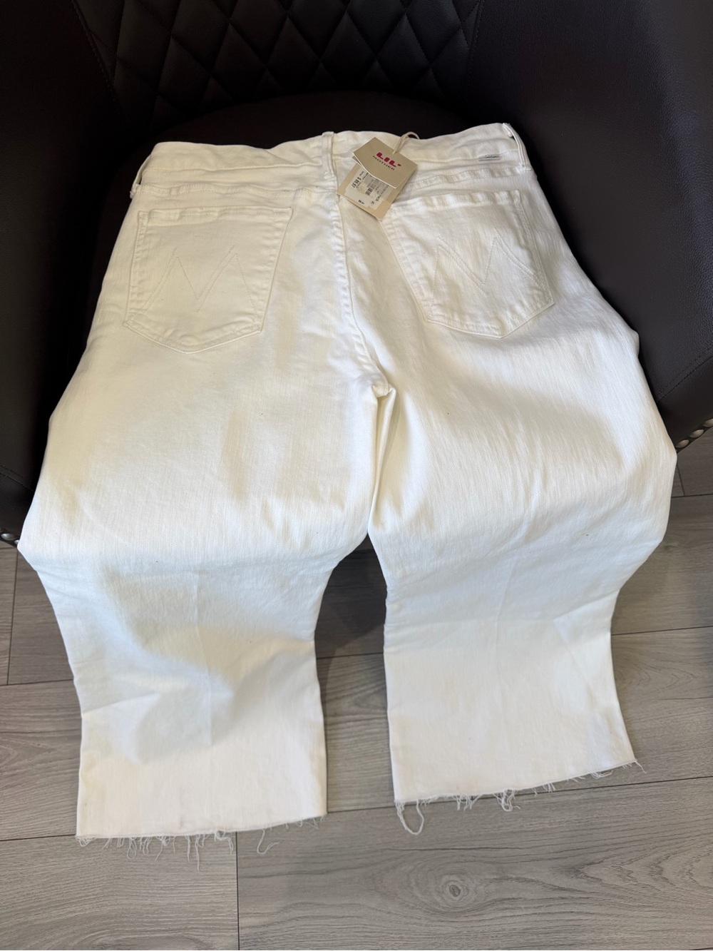 Mother Loves LIL White Wide-Leg Women's Jeans - Picture 6 of 7